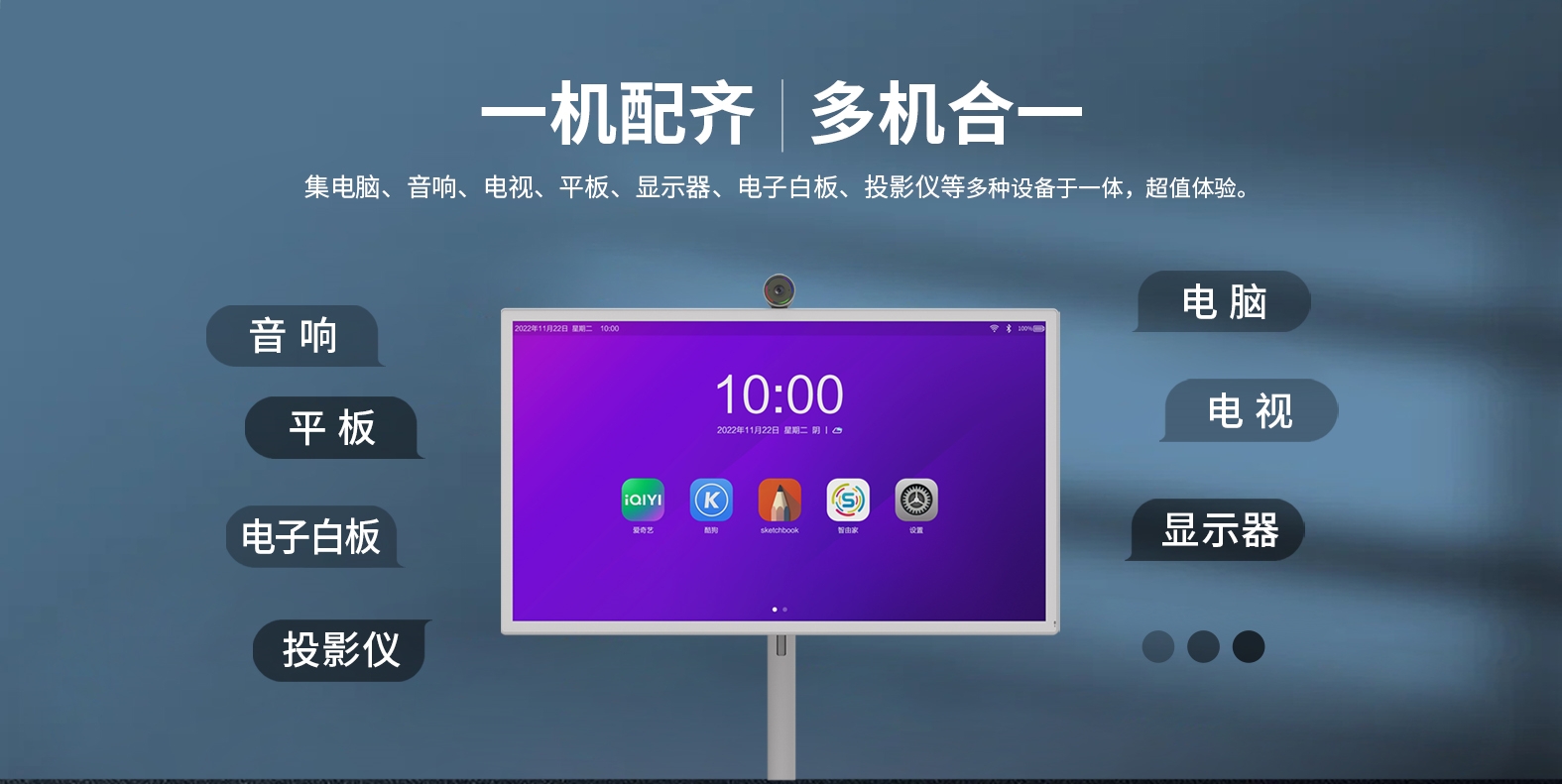 【展品抢先看】一机N用，多场景融合，币游AG登录中心科技智由屏亮相ISVE